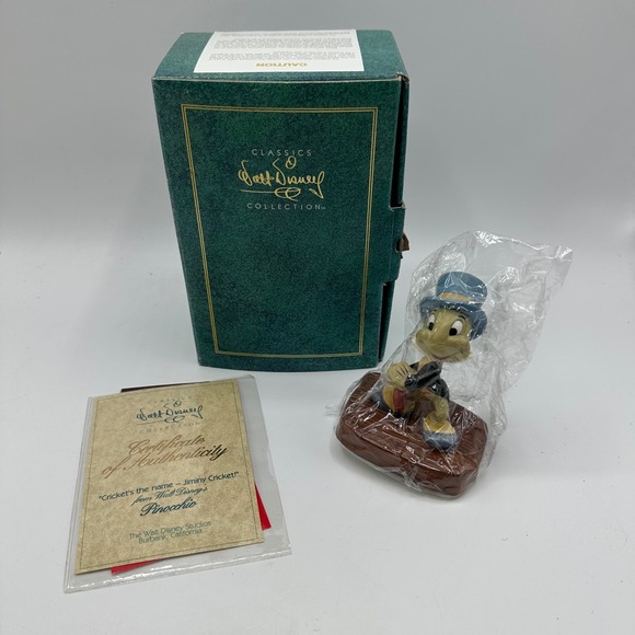 Disney Other - Disney WDCC Jiminy Cricket Pinocchio 1993 Membership Figurine COA Box